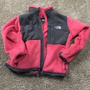 Pink Fleece North Face Jacket